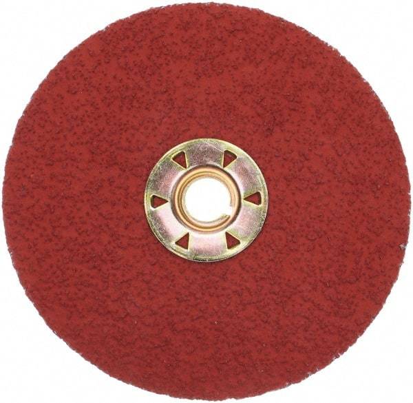 3M - 5" Diam 36 Grit Fiber Disc - Very Coarse Grade, Ceramic, 12,000 Max RPM, Series 987C - Eagle Tool & Supply