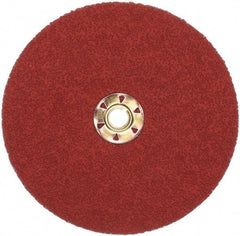 3M - 7" Diam 36 Grit Fiber Disc - Very Coarse Grade, Ceramic, 8,600 Max RPM, Series 987C - Eagle Tool & Supply