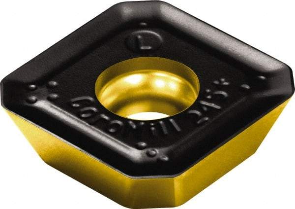 Sandvik Coromant - R24512T3 PL Grade 4230 Carbide Milling Insert - TiCN/Al2O3/TiN Finish, 5/32" Thick, 13.4mm Inscribed Circle, 1.5mm Corner Radius - Eagle Tool & Supply