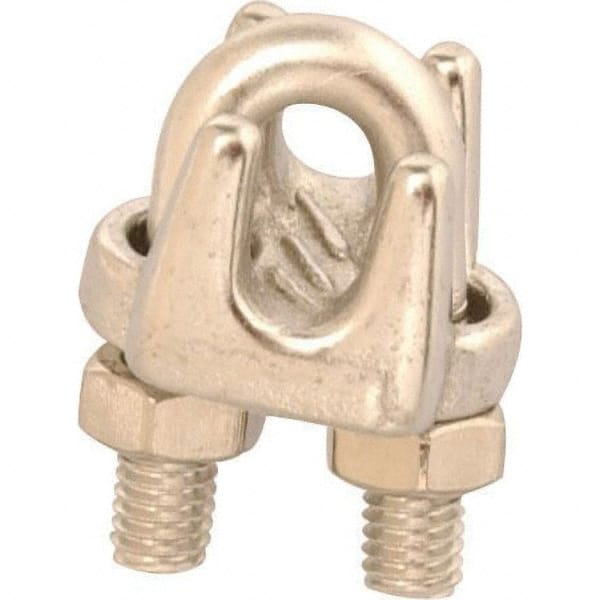 Campbell - Wire Rope Hardware & Accessories Type: Wire Rope Clip For Rope Diameter: 1/8 (Inch) - Eagle Tool & Supply