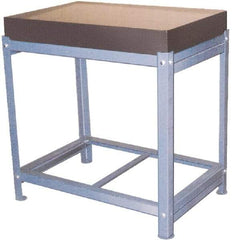 Value Collection - 24" Long x 18" Wide x 36" High, Granite & Steel Inspection Surface Plate Stand with Surface Plate - Includes 640-0140 Surface Plate, 640-1010 Stand - Eagle Tool & Supply