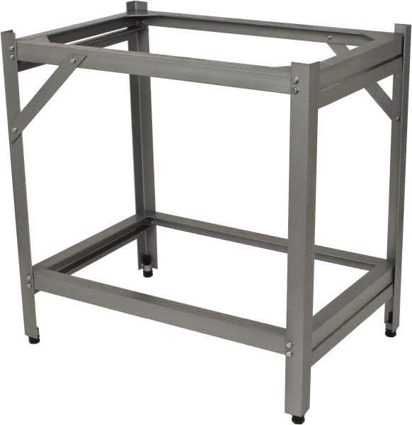 Value Collection - 36" Long x 24" Wide x 36" High, Steel Stationary Inspection Surface Plate Stand - Gray, For Use with MHC Surface Plates - Eagle Tool & Supply