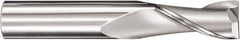 SGS - 4mm, 14mm LOC, 4mm Shank Diam, 50mm OAL, 2 Flute, Solid Carbide Square End Mill - Single End, Uncoated, Spiral Flute, 30° Helix, Centercutting, Right Hand Cut, Right Hand Flute, Series 3M - Eagle Tool & Supply