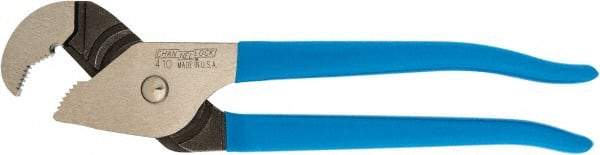Channellock - 9-1/2" OAL, 1-1/8" Max Capacity, 4 Position Tongue & Groove Pliers - Parrot Jaws, Plastic Dipped Handles - Eagle Tool & Supply