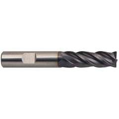 Guhring - 3/8" Diam, 1" Length of Cut, 3/8" Shank Diam, 2-1/2" OAL, 4 Flute Solid Carbide Square End Mill - Eagle Tool & Supply