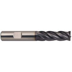 Guhring - 10mm, 30mm LOC, 10mm Shank Diam, 80mm OAL, 4 Flute, Solid Carbide Square End Mill - Eagle Tool & Supply