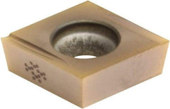 Sumitomo - CCGT21.5.001 FX Grade AC530U Carbide Turning Insert - TiAlN/AlCrN Finish, 80° Diamond, 1/4" Inscr Circle, 3/32" Thick, 0.0039" Corner Radius - Eagle Tool & Supply