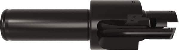 Allied Machine and Engineering - ISO 11926-1, MS 16142, SAE J1926-1 Standard, 3/4-16" Thread, 8 Tube Dash Number, 15° Porting Angle, 11/16" Pilot Diam, 3/4" Shank Diam, Indexable Spade Blade Insert Porting Tool - 2 Porting Inserts, 4.201" Overall Length - Eagle Tool & Supply