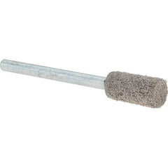 Rex Cut Product - 1/2" Head Diam x 1/2" Thickness, W163, Cylinder End, Aluminum Oxide Mounted Point - White, Medium Grade, 59,990 RPM - Eagle Tool & Supply