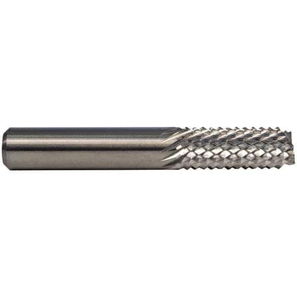 M.A. Ford - 0.8mm Diam, End Mill End, Solid Carbide Diamond Pattern Router Bit - 1-1/2" OAL - Eagle Tool & Supply