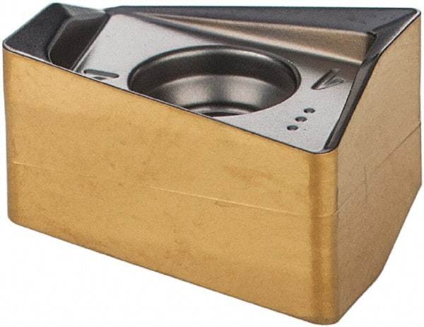 Iscar - H490 ANKX120508 Grade IC808 Carbide Milling Insert - TiAlN/AlTiN/TiN Finish, 0.3602" Thick, 0.8mm Corner Radius - Eagle Tool & Supply