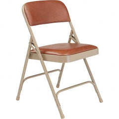 National Public Seating - Folding Chairs Pad Type: Folding Chair w/Vinyl Padded Seat Material: Vinyl; Steel - Eagle Tool & Supply