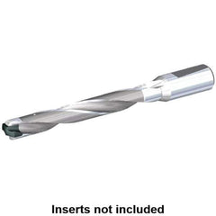 Kennametal - 19 to 19.5mm Diam, 7xD, 140mm Max Depth, 63/64" Shank Diam, 163mm Flute, 224mm OAL, Replaceable Tip Drill - KSEM1900 Insert, 2 Seat Size, Series KSEM - Eagle Tool & Supply