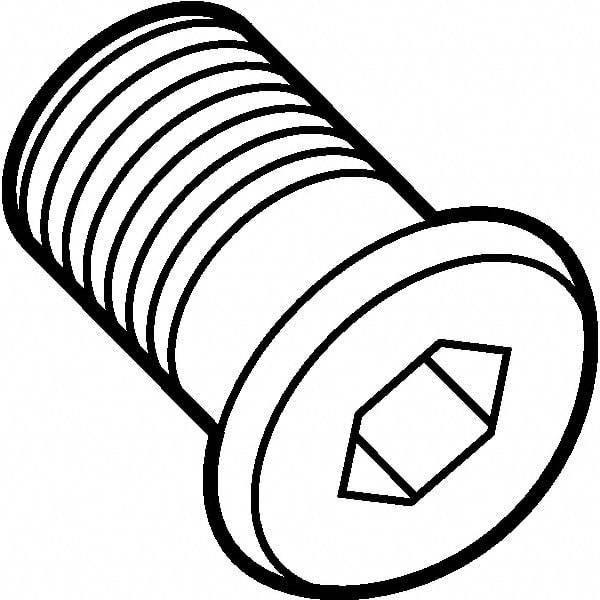 Kennametal - Hex Socket for Indexables - M5x0.8 & M8x0.75 Thread, For Use with Shims - Eagle Tool & Supply