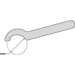 Kennametal - Locknut Wrench for Indexable Tools - Collet Chuck Compatible, TG-DV Toolholder Style Compatibility - Eagle Tool & Supply