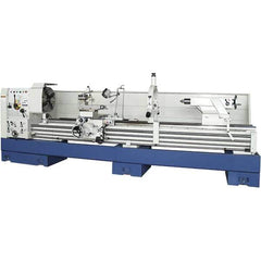 Summit - 26" Swing, 160" Between Centers, 120 Volt, Triple Phase Toolroom Lathe - 5MT Taper, 15 hp, 13 to 800 RPM, 6-1/8" Bore Diam, 54" Deep x 64" High x 244" Long - Eagle Tool & Supply