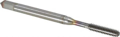 Guhring - #4-40 UNC 2BX Modified Bottoming Thread Forming Tap - Cobalt, TiCN Finish, 1.882" OAL, Right Hand Thread, Series 3943 - Eagle Tool & Supply