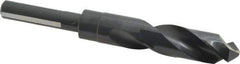 Chicago-Latrobe - 13/16" Drill, 118° Point, High Speed Steel Silver Deming & Reduced Shank Drill Bit - Oxide Finish, 6" OAL, Flats on Shank, 3-1/8" Flute Length, Right Hand Cut, Split Point, Spiral Flute, Regular Spiral - Eagle Tool & Supply