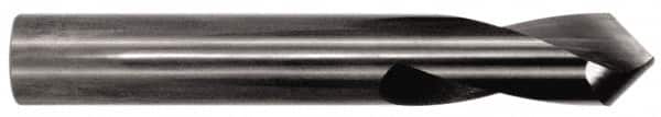 Made in USA - 1" Body Diam, 90°, 4" OAL, Solid Carbide Spotting Drill - Eagle Tool & Supply