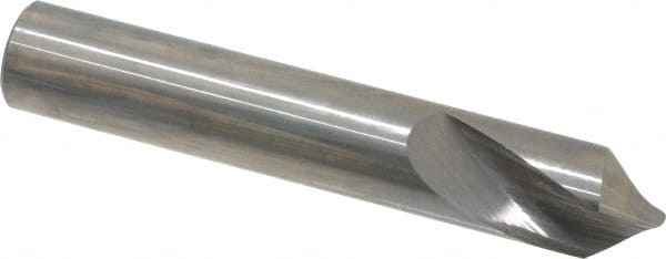 Made in USA - 1/2" Body Diam, 90°, 3" OAL, Solid Carbide Spotting Drill - Eagle Tool & Supply