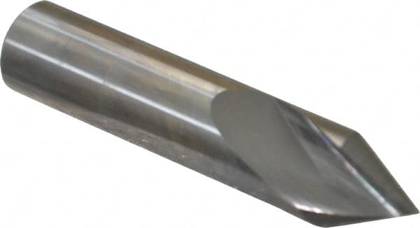 Made in USA - 5/8" Body Diam, 60°, 3" OAL, Solid Carbide Spotting Drill - Eagle Tool & Supply