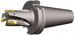 Kennametal - 1" Cut Diam, 18mm Max Depth of Cut, 131.75mm OAL, Indexable Square Shoulder End Mill - EC18.., EP18.. Inserts, CAT 40 Taper Shank, 0° Lead Angle, Through Coolant - Eagle Tool & Supply