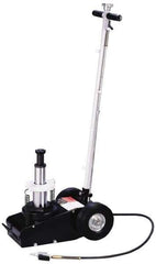 Omega Lift Equipment - 35 Ton Capacity Dual Stage Air Actuated Truck Jack - 8 to 19-1/2" High - Eagle Tool & Supply
