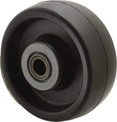 Albion - 4 Inch Diameter x 1-1/2 Inch Wide, Polyolefin Caster Wheel - 400 Lb. Capacity, 1-5/8 Inch Hub Length, 1/2 Inch Axle Diameter, Roller Bearing - Eagle Tool & Supply