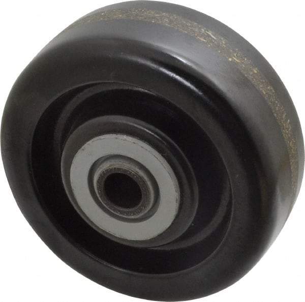 Albion - 4 Inch Diameter x 1-1/2 Inch Wide, Phenolic Caster Wheel - 600 Lb. Capacity, 1-5/8 Inch Hub Length, 1/2 Inch Axle Diameter, Roller Bearing - Eagle Tool & Supply