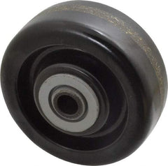 Albion - 4 Inch Diameter x 1-1/2 Inch Wide, Phenolic Caster Wheel - 600 Lb. Capacity, 1-5/8 Inch Hub Length, 1/2 Inch Axle Diameter, Roller Bearing - Eagle Tool & Supply