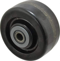 Albion - 4 Inch Diameter x 2 Inch Wide, Phenolic Caster Wheel - 800 Lb. Capacity, 2-3/16 Inch Hub Length, 1/2 Inch Axle Diameter, Roller Bearing - Eagle Tool & Supply