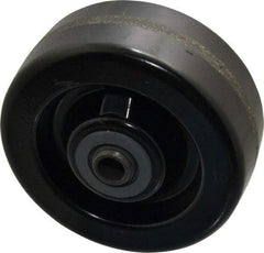 Albion - 5 Inch Diameter x 2 Inch Wide, Phenolic Caster Wheel - 1,200 Lb. Capacity, 2-3/16 Inch Hub Length, 1/2 Inch Axle Diameter, Roller Bearing - Eagle Tool & Supply