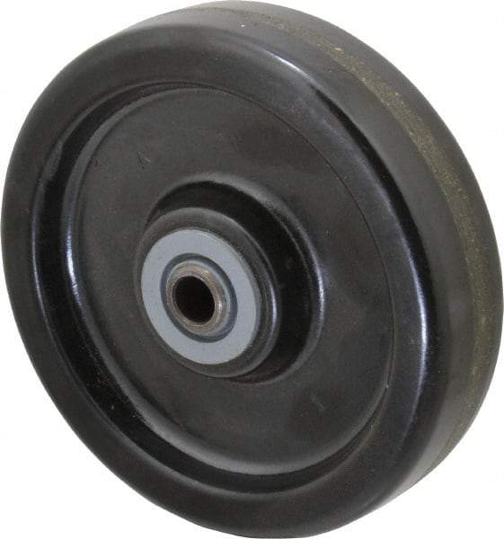 Albion - 6 Inch Diameter x 1-1/2 Inch Wide, Phenolic Caster Wheel - 500 Lb. Capacity, 1-27/32 Inch Hub Length, 3/4 Inch Axle Diameter, Roller Bearing - Eagle Tool & Supply
