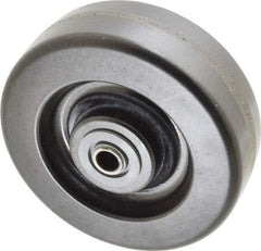Albion - 6 Inch Diameter x 2 Inch Wide, Phenolic Caster Wheel - 1,200 Lb. Capacity, 2-3/16 Inch Hub Length, 1/2 Inch Axle Diameter, Roller Bearing - Eagle Tool & Supply
