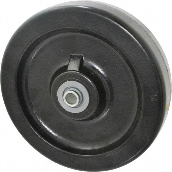 Albion - 8 Inch Diameter x 2 Inch Wide, Phenolic Caster Wheel - 1,400 Lb. Capacity, 2-3/16 Inch Hub Length, 1/2 Inch Axle Diameter, Roller Bearing - Eagle Tool & Supply