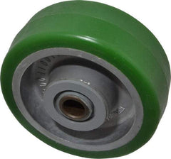 Albion - 4 Inch Diameter x 1-1/2 Inch Wide, Polyurethane Caster Wheel - 600 Lb. Capacity, 1-7/8 Inch Hub Length, 1/2 Inch Axle Diameter, Roller Bearing - Eagle Tool & Supply