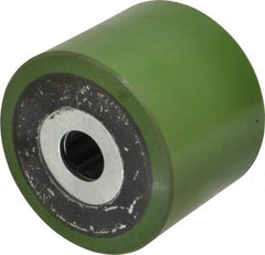 Albion - 4 Inch Diameter x 3-1/4 Inch Wide, Polyurethane Caster Wheel - 1,200 Lb. Capacity, 3-1/4 Inch Hub Length, 1 Inch Axle Diameter, Roller Bearing - Eagle Tool & Supply