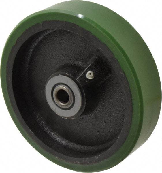Albion - 6 Inch Diameter x 1-1/2 Inch Wide, Polyurethane Caster Wheel - 840 Lb. Capacity, 2-7/16 Inch Hub Length, 1/2 Inch Axle Diameter, Roller Bearing - Eagle Tool & Supply
