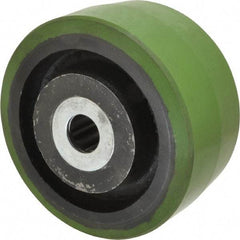 Albion - 6 Inch Diameter x 3 Inch Wide, Polyurethane Caster Wheel - 2,040 Lb. Capacity, 3-1/4 Inch Hub Length, 1 Inch Axle Diameter, Roller Bearing - Eagle Tool & Supply