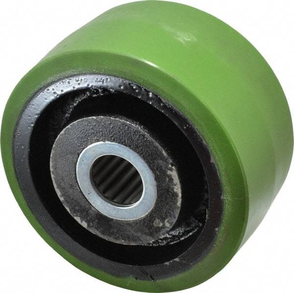 Albion - 6 Inch Diameter x 3 Inch Wide, Polyurethane Caster Wheel - 2,040 Lb. Capacity, 3-1/4 Inch Hub Length, 1-1/4 Inch Axle Diameter, Roller Bearing - Eagle Tool & Supply