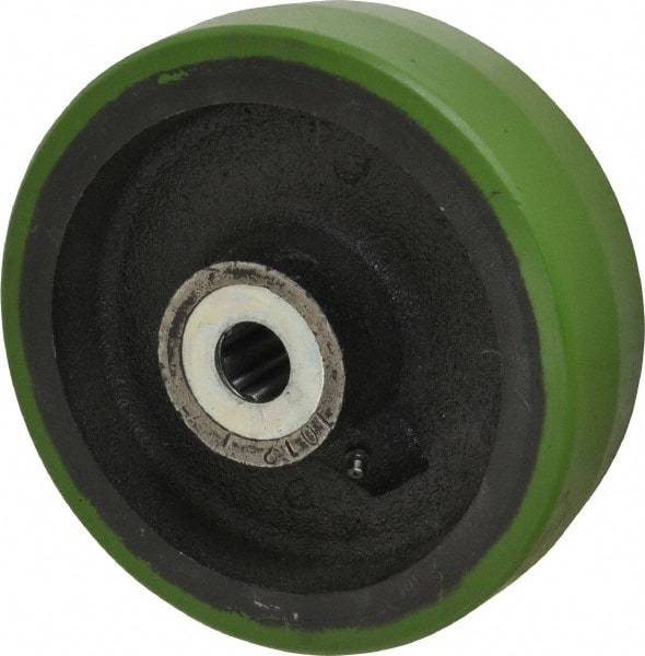 Albion - 8 Inch Diameter x 2-1/2 Inch Wide, Polyurethane Caster Wheel - 2,010 Lb. Capacity, 3-1/4 Inch Hub Length, 1 Inch Axle Diameter, Roller Bearing - Eagle Tool & Supply