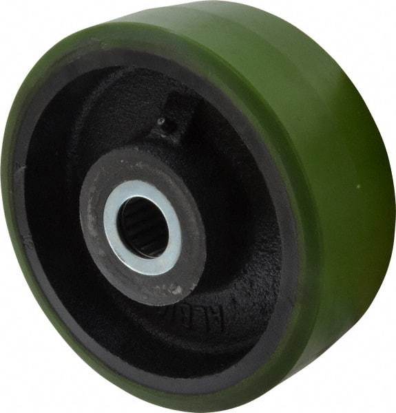Albion - 8 Inch Diameter x 3 Inch Wide, Polyurethane Caster Wheel - 2,520 Lb. Capacity, 3-1/4 Inch Hub Length, 1-1/4 Inch Axle Diameter, Roller Bearing - Eagle Tool & Supply