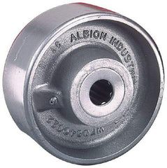 Albion - 6 Inch Diameter x 2-1/2 Inch Wide, Forged Steel Caster Wheel - 4,000 Lb. Capacity, 3-1/4 Inch Hub Length, 1 Inch Axle Diameter, Roller Bearing - Eagle Tool & Supply
