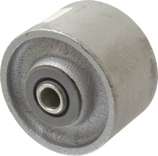 Albion - 3-1/4 Inch Diameter x 2 Inch Wide, Cast Iron Caster Wheel - 700 Lb. Capacity, 2-3/16 Inch Hub Length, 1/2 Inch Axle Diameter, Roller Bearing - Eagle Tool & Supply