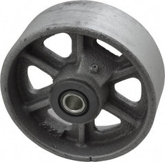 Albion - 5 Inch Diameter x 2 Inch Wide, Cast Iron Caster Wheel - 1,300 Lb. Capacity, 2-3/16 Inch Hub Length, 1/2 Inch Axle Diameter, Roller Bearing - Eagle Tool & Supply