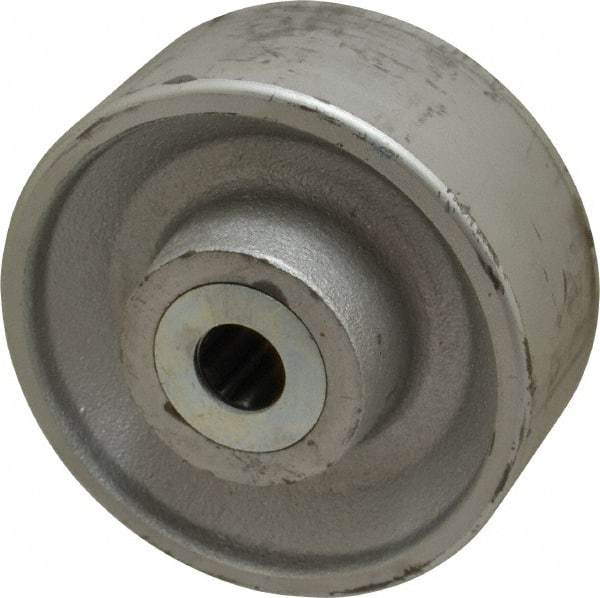 Albion - 6 Inch Diameter x 2-1/2 Inch Wide, Cast Iron Caster Wheel - 2,300 Lb. Capacity, 3-1/4 Inch Hub Length, 1 Inch Axle Diameter, Roller Bearing - Eagle Tool & Supply
