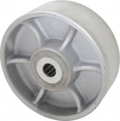 Albion - 8 Inch Diameter x 3 Inch Wide, Cast Iron Caster Wheel - 2,800 Lb. Capacity, 3-1/4 Inch Hub Length, 1 Inch Axle Diameter, Roller Bearing - Eagle Tool & Supply