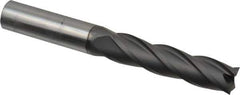 Niagara Cutter - 1/2", 2" LOC, 1/2" Shank Diam, 4" OAL, 4 Flute, Solid Carbide Square End Mill - Single End, Diamond Finish, Spiral Flute, 30° Helix, Right Hand Cut, Right Hand Flute, Series DIAL430 - Eagle Tool & Supply