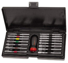 GearWrench - 16 Piece 3/16 to 1/2" Nutdriver Set - Interchangeable, Ratcheting Handle - Eagle Tool & Supply