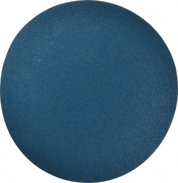 Superior Abrasives - 12" Diam, 40 Grit Zirconia Alumina Adhesive PSA Disc - Coarse Grade, Blue, X Weighted Backing, Flexible - Eagle Tool & Supply